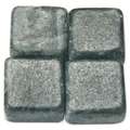 Set de piedras de mosaico de mármol, Bolsa de 250 g, aprox. 50 piezas, 15 × 15 × 8 mm, Negro lavica