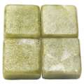 Set de piedras de mosaico de mármol, Bolsa de 250 g, aprox. 50 piezas, 15 × 15 × 8 mm, Verde esmeralda