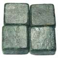 Set de piedras de mosaico de mármol, Bolsa de 250 g, aprox. 120 piezas, 10 × 10 × 8 mm, Verde jade