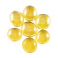 Piedras de mosaico de vidrio, Amarillo irisado, Paquete de 100 g