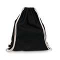 Bolsa de gimnasio 100% algodón Halfar, Negro 