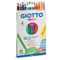 Juegos de lápices de colores Giotto Mega, 12 lápices