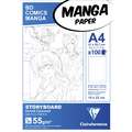 Blocs Manga storyboard Clairefontaine, A4, 21 cm x 29,7 cm, 55 g/m², Liso