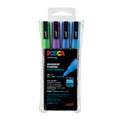 Set rotuladores PC3M de purpurina, 4 rotuladores
