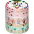 Cinta Washi-tape adhesiva, Oro