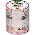 Cinta Washi-tape adhesiva, Plata
