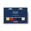 Caja de pintura acrílica fina Lefranc & Bourgeois, 5 x 80ml - tubos