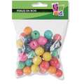 Juego de abalorios de colores, 50 cuentas, Ø 20mm/Agujero de 4 mm