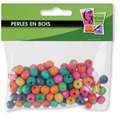 Juego de abalorios de colores, 100 cuentas, Ø 10mm/Agujero de 2mm