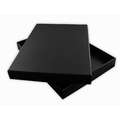 Caja de conservación negra, 45,5 x 32 x 3,5 cm, Dimensiones interiores : 455mm x 320mm x 35mm