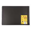 Cuaderno de bocetos con encuadernación en espiral de Derwent, A3, 29,7 cm x 42 cm, Bloc espiral, 200 g/m²