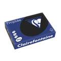 Papel Trophée Clairefontaine en color, Negro, 160 g/m², A4, 21 cm x 29,7 cm, Paquete de 250 unidades