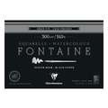 Papel acuarela Fontaine negro Clairefontaine, 14  x 26 cm, 300 g/m², Fin