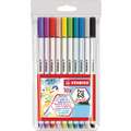 Juego de rotuladores brush Pen 68 STABILO®, Set de 10 rotuladores