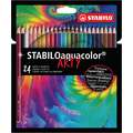Juego de lápices acuarelables Stabilo® aquacolor Arty, 24 lápices, Set