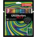 Juegos de lápices Stabilo® Green colors Arty, 24 colores, Set