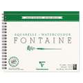 Cuaderno de papel acuarela Clairefontaine, 24 x 30 cm - grano trapo, 300 g/m², Rugoso, Bloc espiral