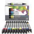 Cajas de rotuladores acuarela Winsor & Newton (2 puntas), 12 rotuladores, Set