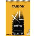 Bloc XL bristol Canson, A4, 21 cm x 29,7 cm, 180 g/m², Liso, Bloc espiral
