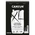 El bloc XL negro Canson 150 g/m², A5, 14,8 cm x 21 cm, 150 g/m², Liso|Trapo