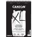 El bloc XL negro Canson 150 g/m², A4, 21 cm x 29,7 cm, 150 g/m², Liso|Trapo