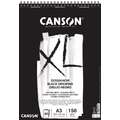 El bloc XL negro Canson 150 g/m², A3, 29,7 cm x 42 cm, 150 g/m², Liso|Trapo