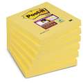 Blocs Post-it super Sticky amarillo pastel, 76 x 76 mm - Juego de 6 tacos