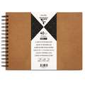 Cuaderno Kraft marrón Clairefontaine, 27  x 20 cm, Bloc espiral 1 lado, 200 g/m²