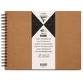 Cuaderno Kraft marrón Clairefontaine, 32 x 24 cm, Bloc espiral 1 lado, 200 g/m²