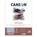 Bloc Mi-teintes Canson, 32 cm x 41 cm, Bloc encolado 1 lado, 160 g/m²