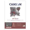 Bloc Mi-teintes Canson, 24 cm x 32 cm, Bloc encolado 1 lado, 160 g/m²