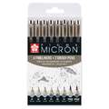 Set Pigma Micron tonos grises, Set de 8 rotuladores