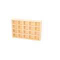caja organizadora de bambú en 30 compartimentos , 16,4 x 25,3 x 4,7 cm - 20 casillas