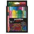 Set de retuladores Stabilo Point Max Arty, 24 rotuladores, 0,8 mm, Punta en cono