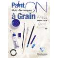 Papel multi-técnicas PaintON de grano Clairefontaine, Bloc encolado 1 lado, A4, 21 cm x 29,7 cm, 250 g/m²
