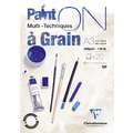 Papel multi-técnicas PaintON de grano Clairefontaine, Bloc encolado 1 lado, A3, 29,7 cm x 42 cm, 250 g/m²