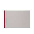 Cuaderno para esbozos y borradores K & P, 14,8 x 21 cm (A5) Paisaje - 100g/² - 144 páginas , Banda de lino roja, Cuaderno de bocetos