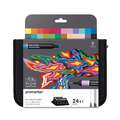 Set de 24 rotuladores Promarkers Winsor&Newton, Ilustración, Set, Punta cuña|Punta en cono