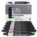 Sets de 6 marcadores Brushmarker Winsor & Newton, tonos pasteles