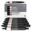 Set de 6 rotuladores Promarker Winsor & Newton, Tonos piel, Set