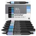 Set de 6 rotuladores Promarker Winsor & Newton, rascacielos, Set
