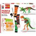 Sets Marabru KiDS Paint & Puzzle, Dinosaurios, Set