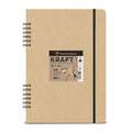 Cuaderno Kraft con espiral Clairefontaine, A4, 21 cm x 29,7 cm, Cuaderno de bocetos, 115 g/m²