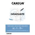 Bloc calco Graduate Canson, A3, 29,7 cm x 42 cm, Satinado, 70 g/m², Bloc encolado 1 lado