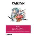 Bloc Graduate Manga Canson, A3, 29,7 cm x 42 cm, Liso, 200 g/m², Bloc encolado 1 lado