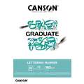 Bloc Graduate Lettering Marker Canson, A3, 29,7 cm x 42 cm, Liso, 180 g/m², Bloc encolado 1 lado