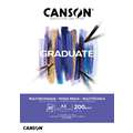 Bloque multitécnicas Mixed Media Graduate Canson, A3, 29,7 cm x 42 cm, Fin, 200 g/m²