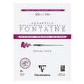 Papel por acuarela Fontaine Extra-Blanc grano fino Clairefontaine, 23 cm x 31 cm, 300 g/m², Fin