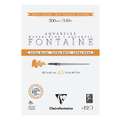 Papel acuarela Fontaine Extra-Blanc grano satinado Clairefontaine, 300 g/m²