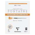 Papel acuarela Fontaine Extra-Blanc grano satinado Clairefontaine, 300 g/m²